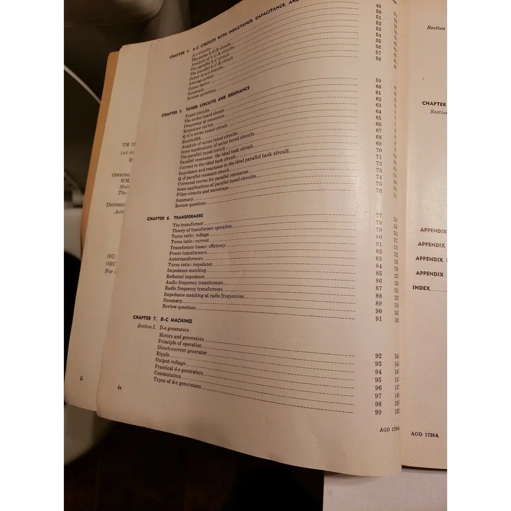 Vintage Department of the Army 1951 Technical Manual TM11-681 Electrical